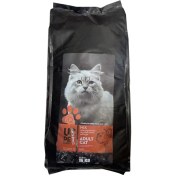 تصویر غذای خشک گربه یو اس پت (US Pet) مدل میکس طعم بره، مرغ و ماهی (۱۵ کیلوگرم) 