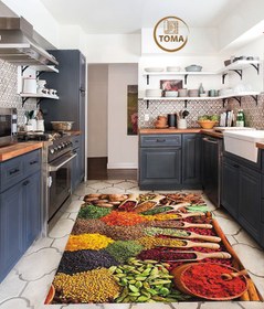 تصویر فرشینه آشپزخانه طرح ادویه ها کد۰۱۴ kitchen rug