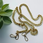 تصویر بند زنجیری کیف رنگ ثابت طلایی نقره‌ای خاکستری 