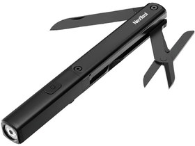 تصویر چراغ قوه سه کاره ضدآب شیائومی مدل Multitool Xiaomi Nextool N1 flashlight-scissors-knife 