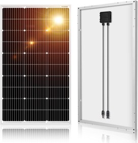 تصویر پنل خورشیدی کوچک خانگی مدل DOKIO Solar Panel 100w 18v - ارسال 15 الی 20 روز کاری 