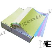 تصویر کاغذ فرم بهم پیوسته ۸۰ ستونی چهار نسخه 2 قسمتی 