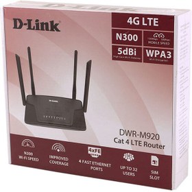 تصویر مودم سیمکارتی 4G LTE بی سیم N300 دی لینک مدل DWR-M920 DLink DWR-M920