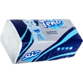 تصویر دستمال کاغذی 250 برگ تنو مدل اقتصادی بسته یک عددی 