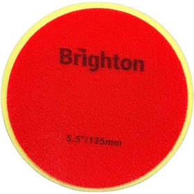 تصویر پد پولیش نرم روتاری زرد 5 اینچ برایتون Brighton yellow pad 135 