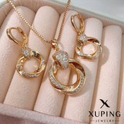 تصویر نیم‌ست زنانه ژوپینگ مدل Y4231 نگین‌دار طرح طلا 