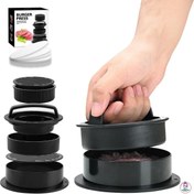 تصویر همبرگر زن ۶ تکه قطر ۱۰ سانت 