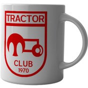 تصویر ماگ چاپلینو با طرح تراکتور سازی تبریز - کد M160 Mug Chaplino with Tabriz tractor design