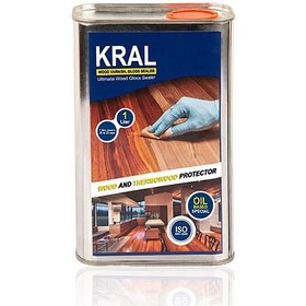 تصویر روغن محافظ چوب KRAL بیرنگ 1 لیتری 