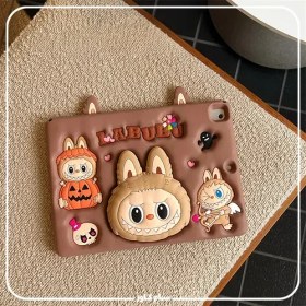 تصویر قاب تبلت لبوبو - قهوه ای / X205 (Tab a8 10.5) labubo-tablet-case