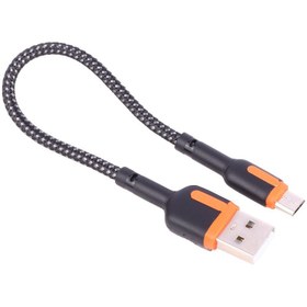 تصویر کابل کوتاه میکرو یو اس بی فست شارژ Hiska LX-1020 3A 20cm HISKA LX-1020 3A 20CM MICRO USB CABLE