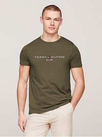 تصویر تی شرت آستین استاندارد لوگو دار مردانه | تامی هیلفیگر Tommy Hilfiger MW0MW11797 