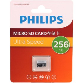 تصویر رم میکرو 256 گیگ فیلیپس Philips Ultra Speed U3 A1 V30 Philips Ultra Speed U3 A1 V30 256GB Memory Card