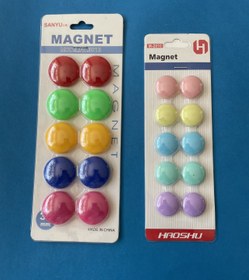 تصویر مگنت دایره ای رنگی 