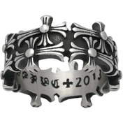 تصویر انگشتر مردانه صلیب نمادین کد RI17 