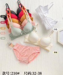 تصویر ست شورت وسوتین زنانه اسفنجی مدل راحتی بدون فنر 