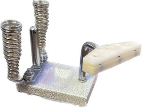 تصویر پایه هویه 2 قلو چدنی با گیره مونتاژ سنگین 