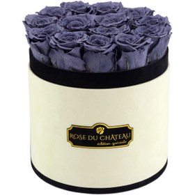 تصویر Grey Eternal Roses in Coco Flocked Box | کد: ZNB-1J3D 