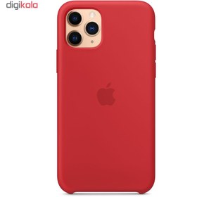 تصویر قاب گوشی iPhone 11 Pro Max آیفون سیلیکونی اورجینال پاک کنی درجه یک زیرباز سفید کد 114 