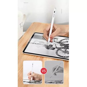 تصویر قلم لمسی شارژی اپل آیپد 2018 و جدیدتر یوسامز Usams US-ZB135 Active Touch Capacitive Stylus Pen iPad 