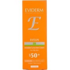 تصویر کرم ضدآفتاب بی رنگ مدل G مناسب پوست چرب حجم 40 میل اویدرم 