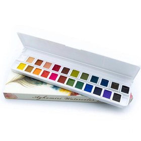 تصویر آبرنگ آقامیری (Aghamiri Watercolor Paints) - 24 تایی 