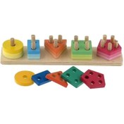 تصویر مونته سوری اشکال هندسی 5 ستون 