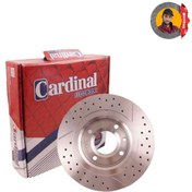 تصویر دیسک چرخ جلو پژو 206 تیپ 2و3 سوراخدار توربو کاردینال (جفتی) ا CARDINAL CARDINAL