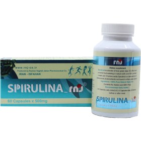 تصویر کپسول اسپیرولینا آر ان جی 60 عددی ریحان نقش جهان Spirulina rnj Reyhan Naghsh Jahan