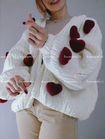 تصویر ژاکت قلبی بامشی 