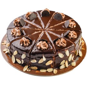 تصویر کیک دبل چاکلت ۱۰ برش 