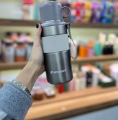 تصویر فلاکس ۵۵۰میل داخل استیل برند BANGDA - طوسی 