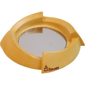 تصویر زیر سیگاری سنگی هفت سنگ مدل جان وین رنگ انبه ای ( pcigt01) 