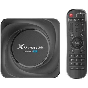 تصویر اندروید باکس مدل X88 pro 20 رم 8 گیگابایت و حافظه 128 گیگابایت X88 pro 20 Android box 8/128 GB