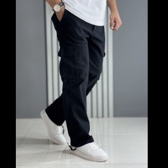 تصویر شلوار کارگو کتان نیل 