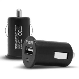 تصویر شارژر فندکی فیلیپس 10Wوات مدل Philips DLP2520C Philips 10W lighter charger DLP2520C model