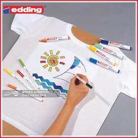 تصویر ماژیک پارچه ادینگ edding textile marker 