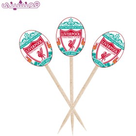 تصویر بسته 10 عددی خلال ویژه فینگر فود جشن و تولد تم باشگاه لیورپول 