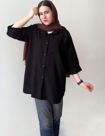 تصویر شومیز مشکی نیلوفر 