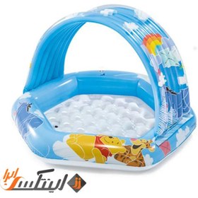 تصویر استخر بادی کودک اینتکس مدل 58415 سایبان دار طرح پو 