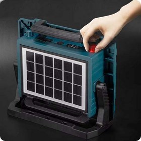 تصویر پروژکتور خورشیدی شارژی 200 وات مدل 1-W8111 Rechargeable solar projector 200 watt model 1-W8111