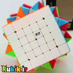 تصویر روبیک 6×6 استیکرلس برند کای وای کای فان اس rubik QiYI Qi Fan S 6×6×6 stickerless 