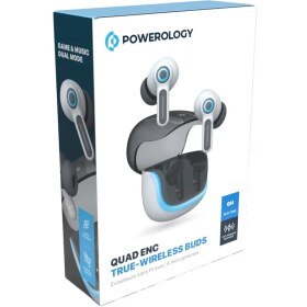 تصویر هندزفری بلوتوثی نویز کنسلینگ 5.3 پاورولوژی PWLAU005 Powerology Quard Mic ENC TWS Earphone PWLAU005