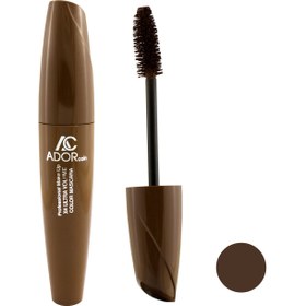 تصویر ریمل حجم دهنده قهوه ای مدل G X4 EXTRA آدور کوین Ador Coin Volume Mascara G X4 EXTRA Brown