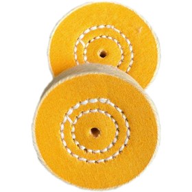 تصویر کرکی پرداخت النگویی زرد ترک Yellow Cotton Polishing Bracelet Buffing Wheel