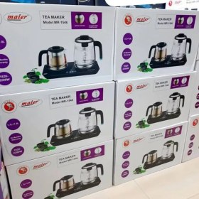 تصویر چای ساز مایر مدل MR1546 ظرفیت 1.7 لیتر با کتری پیرکس 