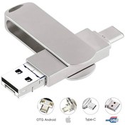 تصویر فلش مموری و او تی جی 4 در 1 4in1 USB 3.0 Flash Drive ظرفیت 128گیگ 