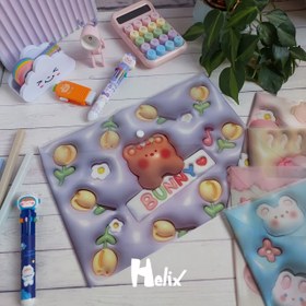 تصویر کاور سه بعدی دکمه دار A4 