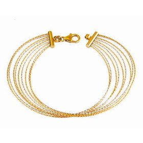 تصویر دستبند طلا 18 عیار طلا باران مدل 004 
