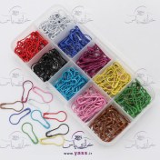 تصویر پک فانتزی 10 رنگ سنجاق قفلی ته لامپی 